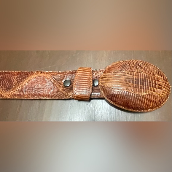 Montana Genuine Lizard Belt Size 44 - Picture 2 of 6